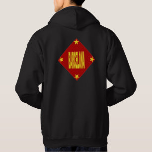Basic Hooded Sweatshirt black Design BARCELONA