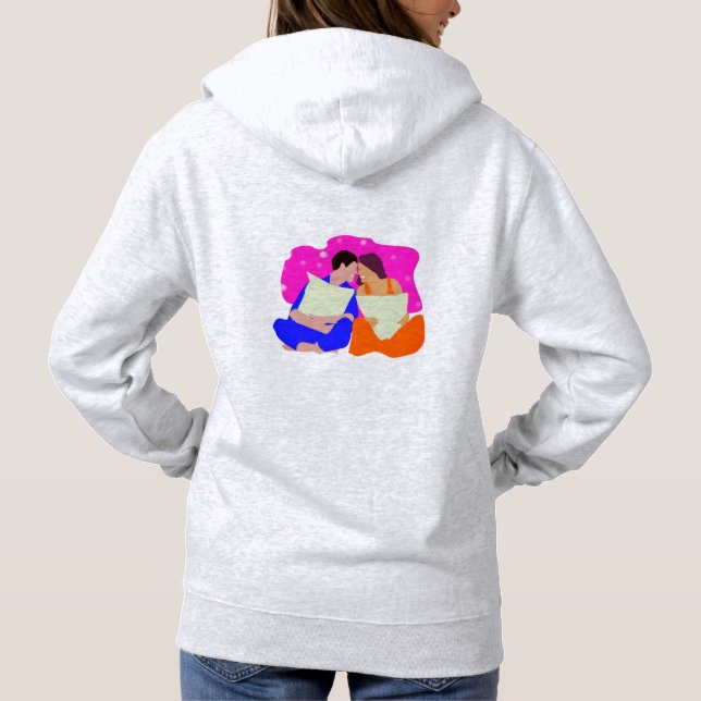 Basic Hooded Sweatshirt Couple (Back)