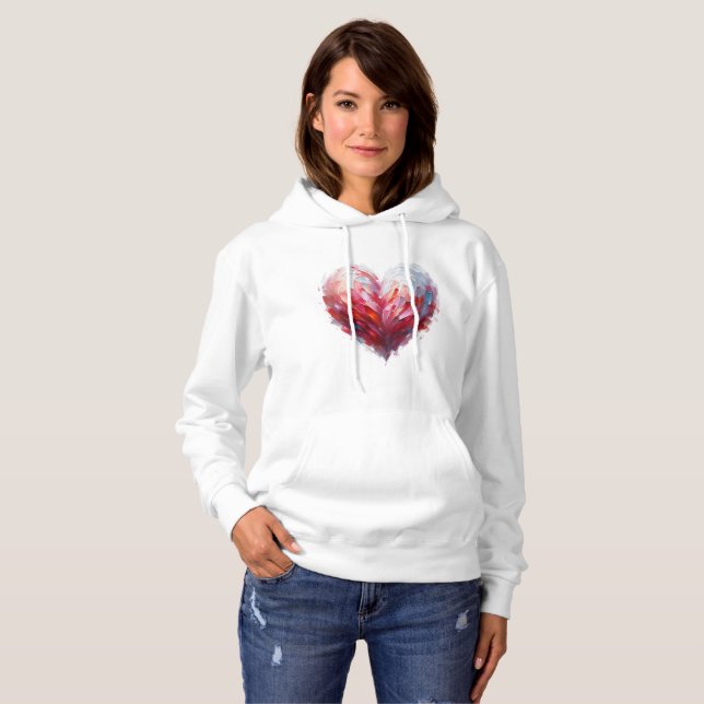 Basic Hooded Sweatshirt - Love is an Art (Front Full)