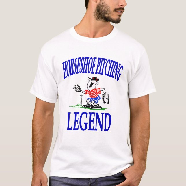 Basic HorseShoe Pitching Legend Tee (Front)