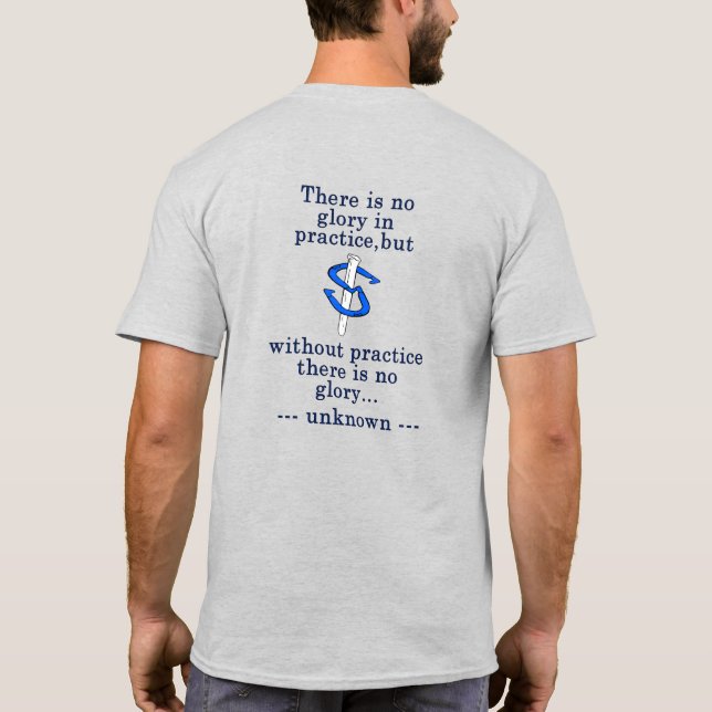 Basic HorseShoe Pitching Tee Practice an Glory (Back)