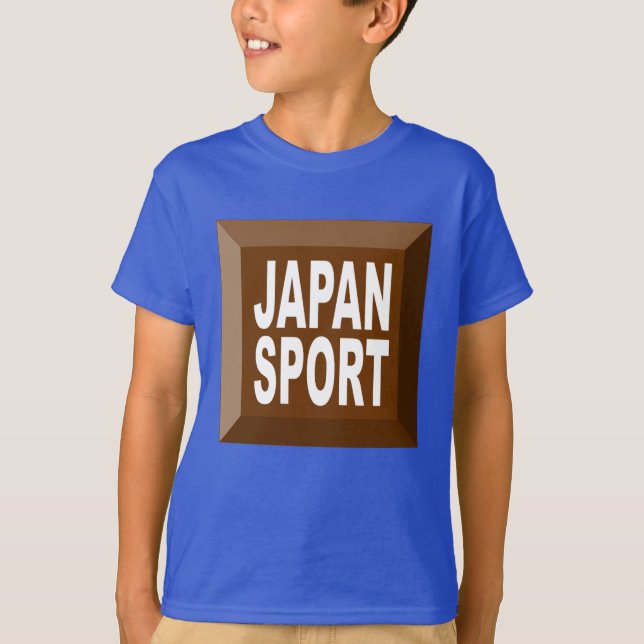 Basic JAPAN SPORT blue T-shirt (Front)