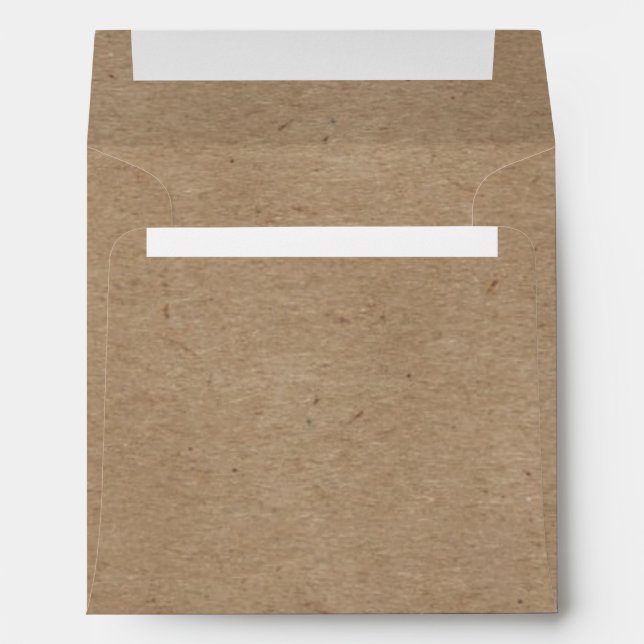 Basic Kraft Paper Square 5.25x5.25 Envelope (Back (Bottom))