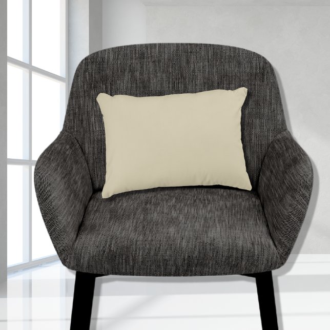 Basic Lite Beige Tan Sand Solid Colour 11x16 Decorative Cushion (Creator Uploaded)