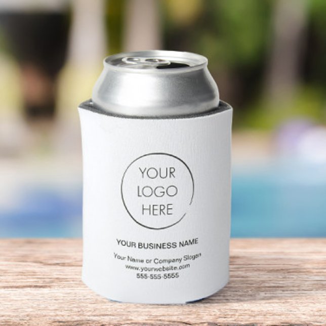 Basic Logo Branded Business Company Marketing Can Cooler (Creator Uploaded)