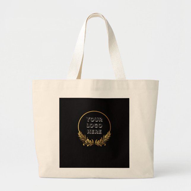 Basic Logo Custom Business Tote Bag (Front)