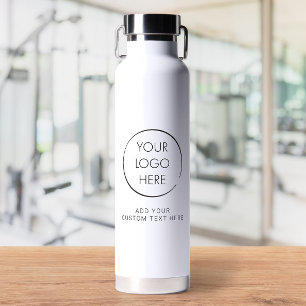 Basic Logo Custom Mug, Business or Shop Water Bottle