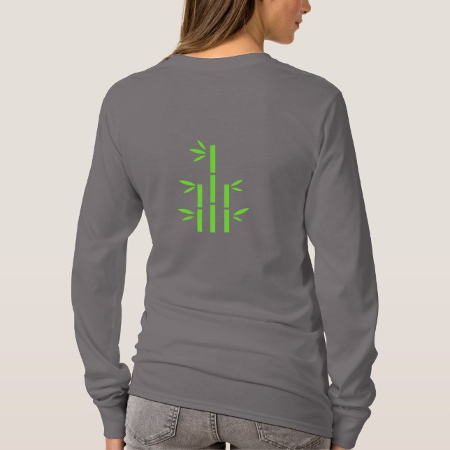  Basic Long Sleeve T-Shirt (smoke grey vivid) (Back)