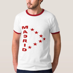 Basic MADRID white/red neckline T-shirt