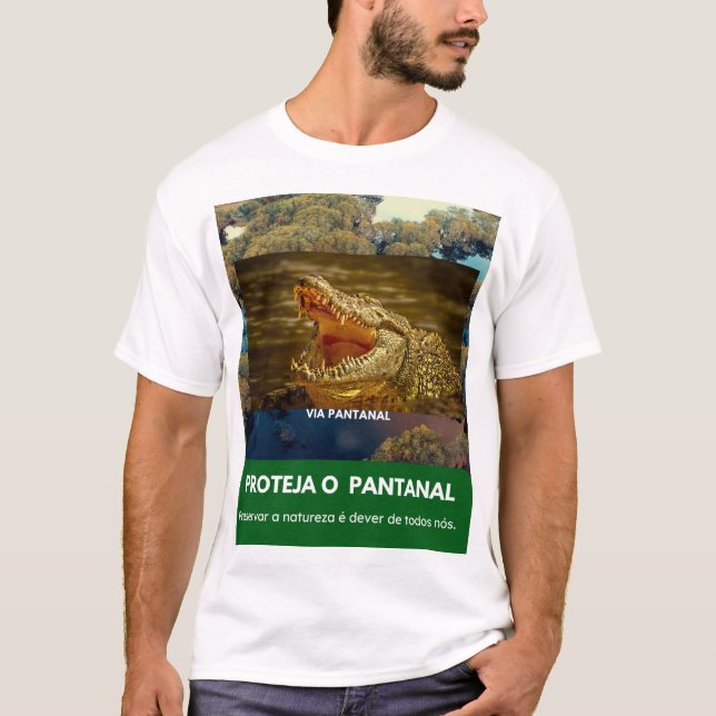 Basic Male Shirt Pantanal Jacaré (Front)
