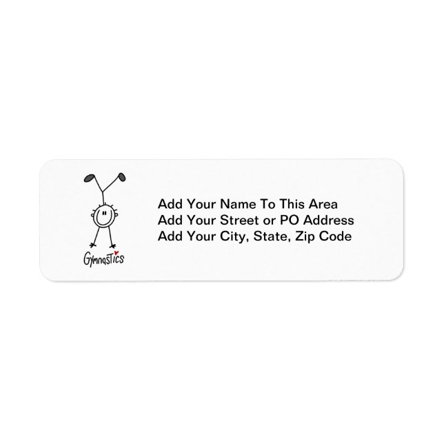 Basic Male Stick Figure Gymast T-shirts and Gifts (Front)