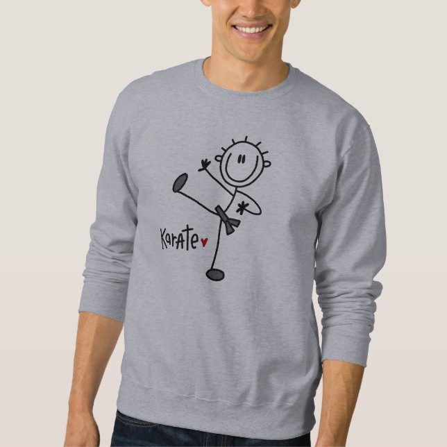 Basic Male Stick Figure Karate T-shirts and Gifts (Front)