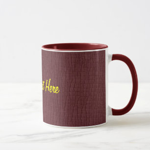 Basic Maroon, Your Text Here Mug