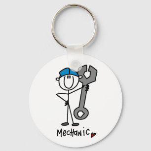 Basic Mechanic T-shirts and Gifts Key Ring