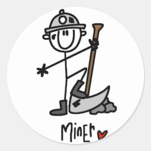 Basic Miner T-shirts and Gifts Classic Round Sticker