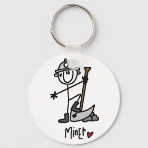 Basic Miner T-shirts and Gifts Key Ring