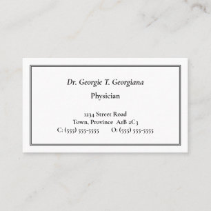 Basic & Minimal Business Card