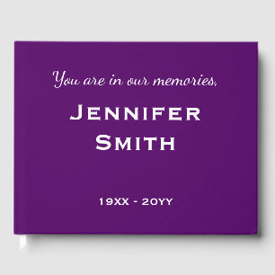 Basic & Minimal Memorial Guestbook