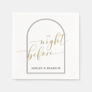 Basic Minimal Script The Night Before Napkins