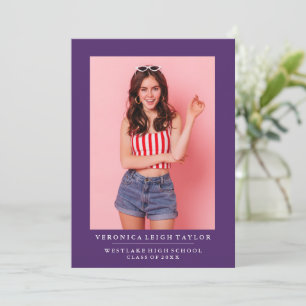 BASIC MINIMALIST PHOTO GRADUATION ANNOUNCEMENT