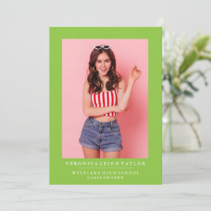 BASIC MINIMALIST PHOTO GRADUATION ANNOUNCEMENT