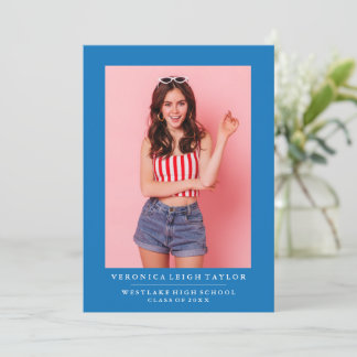 BASIC MINIMALIST PHOTO GRADUATION ANNOUNCEMENT