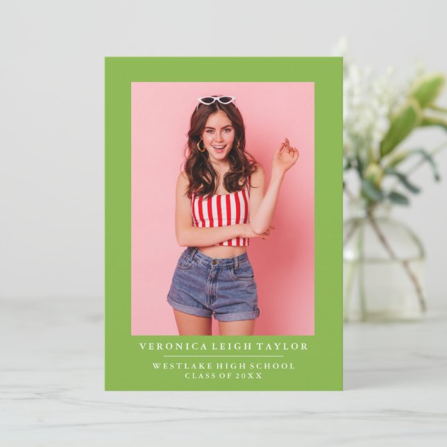 BASIC MINIMALIST PHOTO GRADUATION ANNOUNCEMENT (Standing Front)