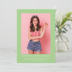 BASIC MINIMALIST PHOTO GRADUATION ANNOUNCEMENT