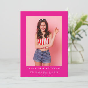 BASIC MINIMALIST PHOTO GRADUATION ANNOUNCEMENT