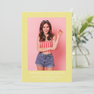 BASIC MINIMALIST PHOTO GRADUATION ANNOUNCEMENT