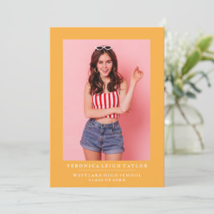 BASIC MINIMALIST PHOTO GRADUATION ANNOUNCEMENT
