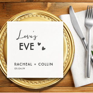 Basic Minimalist Simple Modern Rehearsal Dinner Napkin