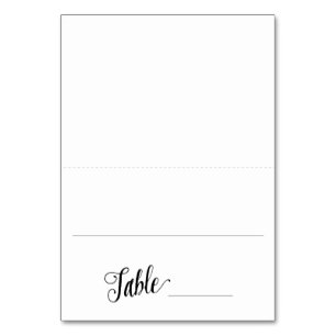 Basic Modern Place Card / Escort Card Wedding