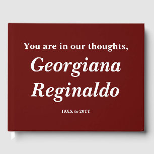 Basic, Mournful Sympathy Guestbook