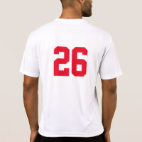 Basic Numbered T-Shirt For Team Players