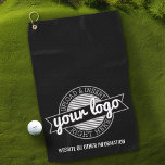 Basic Office Business Logo with Contact Info Golf Towel<br><div class="desc">Add your business information for low quantity promotional products. A great giveaway for a small office or unique gift.
Advertise your business when you are on the golf course.</div>