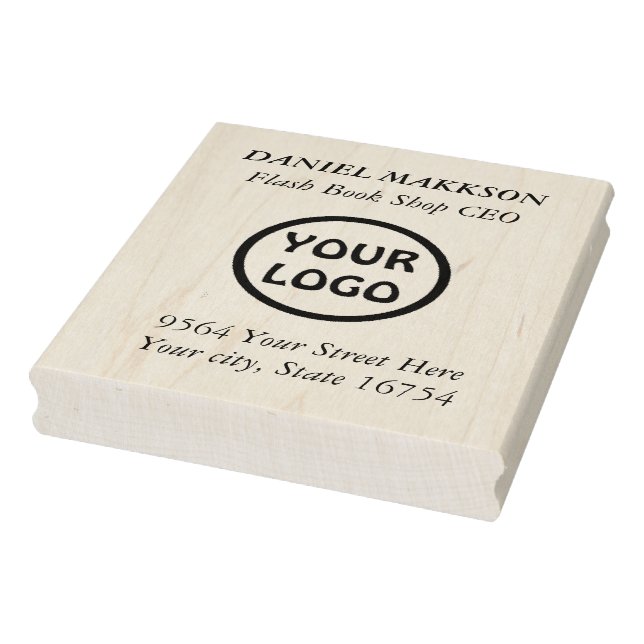 Basic Office Business Personal Return Address Rubb Rubber Stamp (Stamp)