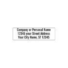Basic Office Business Personal Return Address