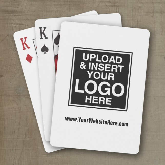 Basic Office or Business Logo Playing Cards (Add your logo to these personalized playing cards - your logo here)