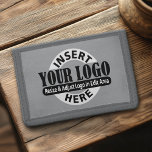 Basic Office or Business Logo Trifold Wallet<br><div class="desc">Add your business information for low quantity promotional products. A great giveaway for a small office or unique gift.</div>