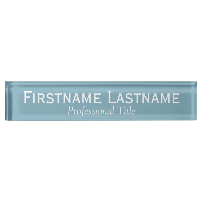 Basic Office Template with Executive Name & Title Nameplate (Front)