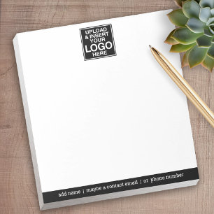 Basic Office with Business Logo and Contact Info Notepad