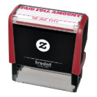 Basic "PAID FULL AMOUNT" Rubber Stamp