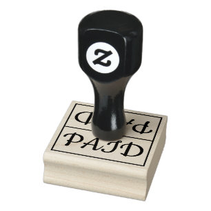 Basic "PAID" Rubber Stamp