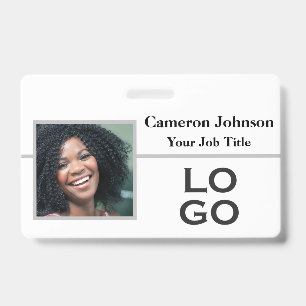 Basic Photo Identification and Custom Logo ID Badge