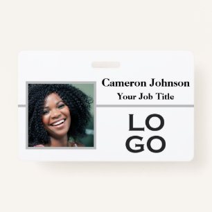 Basic Photo Identification and Custom Logo ID Badge