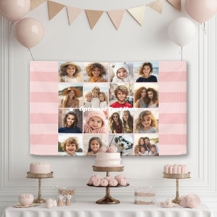 Basic Photo Template 16 Photos - Can Change Colorp Banner