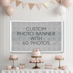 Basic Photo Template 60 Photos - Can Change Color Banner