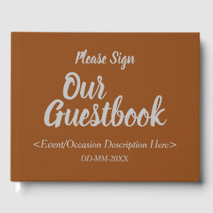 Basic & Plain Generic Event Guest Book