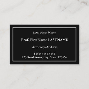 Basic & Plain Lawyer Business Card